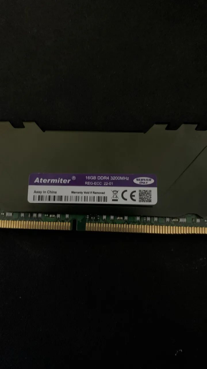 Memória ram 16gb ddr4  3200mhz atermiter (ler descrição) 