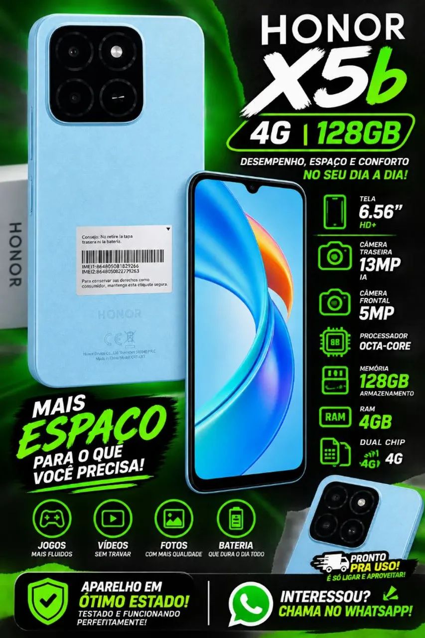 Celular Honor X5b 