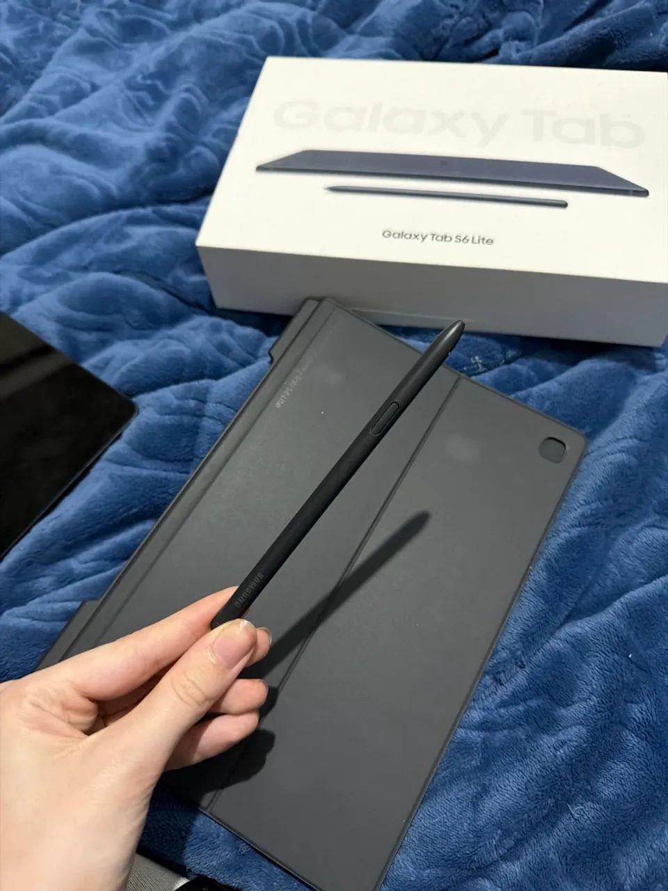 VENDO TABLET S6 LITE IMPECÁVEL + MOUSE E TECLADO - Foto 2