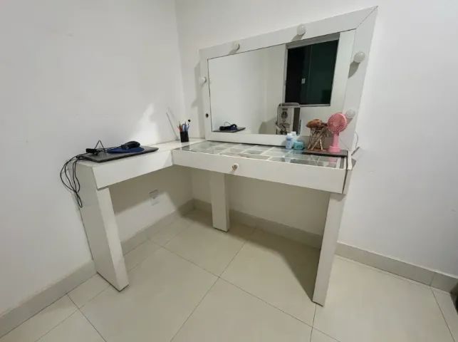 Penteadeira Camarim com espelho e iluminação - MDF - Foto 3