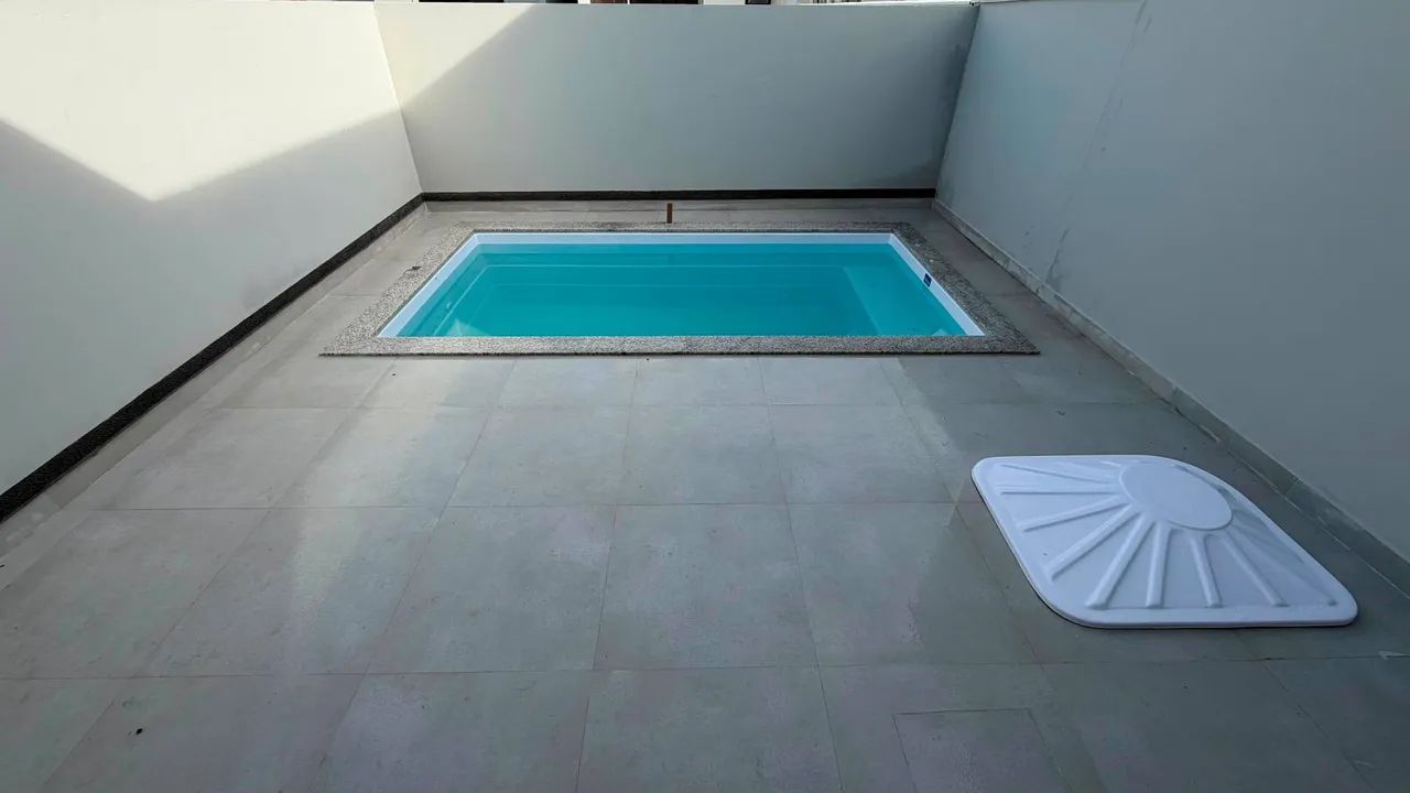 Casa nova 2 suítes com piscina e churrasqueira no Bosque da Mata Tijucas - 2 vagas - Foto 3