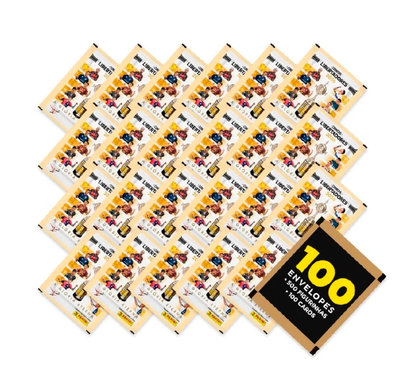100 Pacotes Figurinhas Libertadores 2026