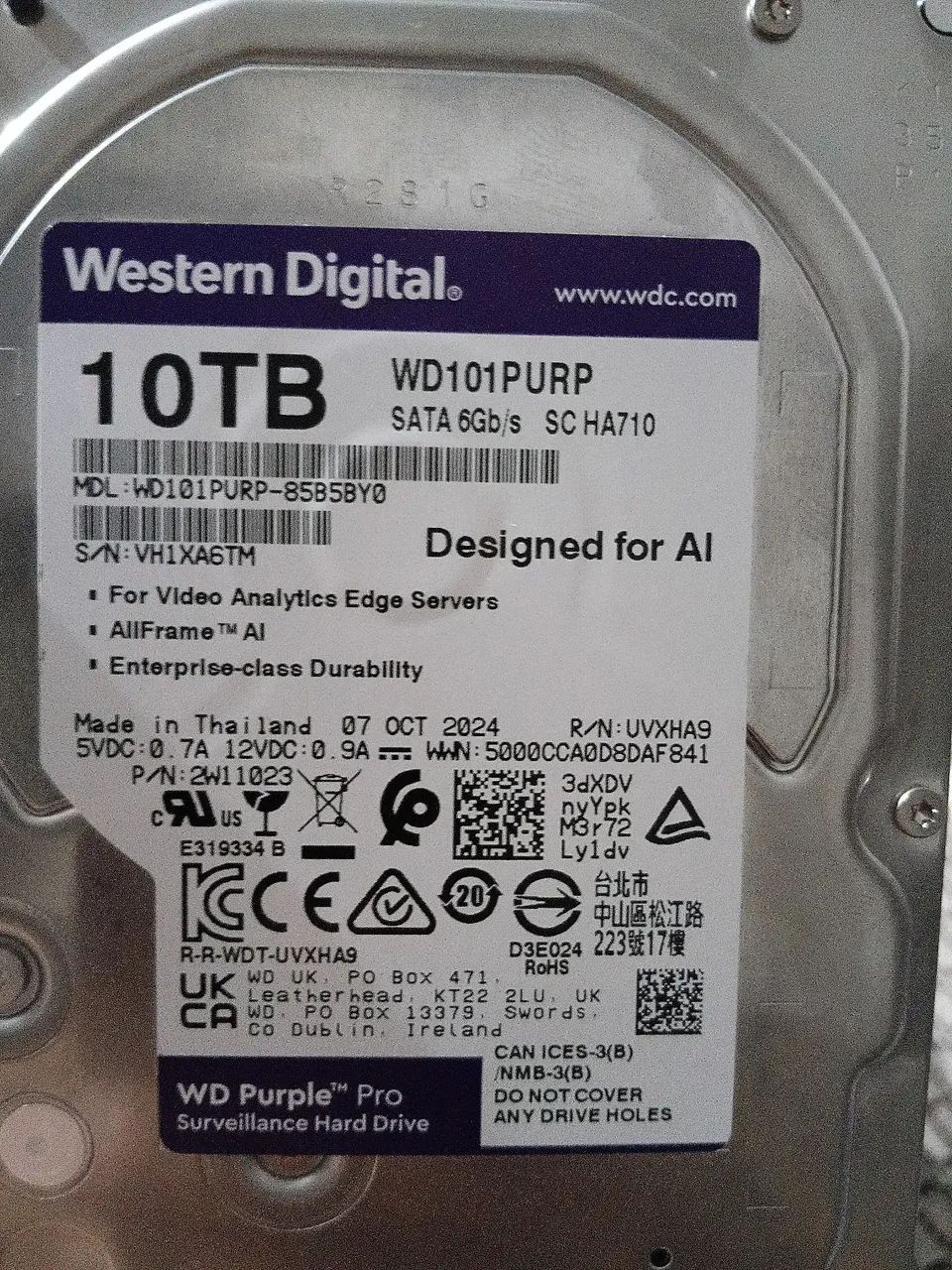 Western digital 10tb.        Wd101purp - Foto 3