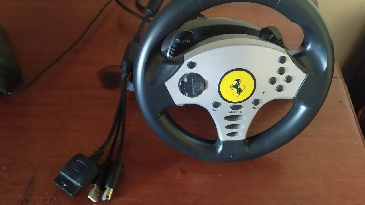 Thrustmaster Ferrari Universal Challenge RACING WHEEL - In Original Box - PS2 PC - Foto 4