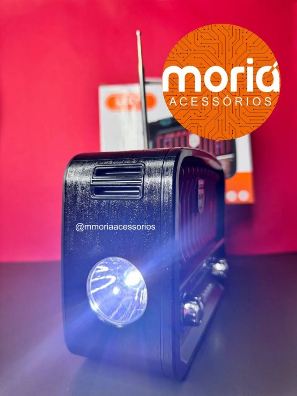 Rádio Retro Bluetooth Mp3 Fm/Am Usb Lanterna DIA DOS PAIS - Foto 4