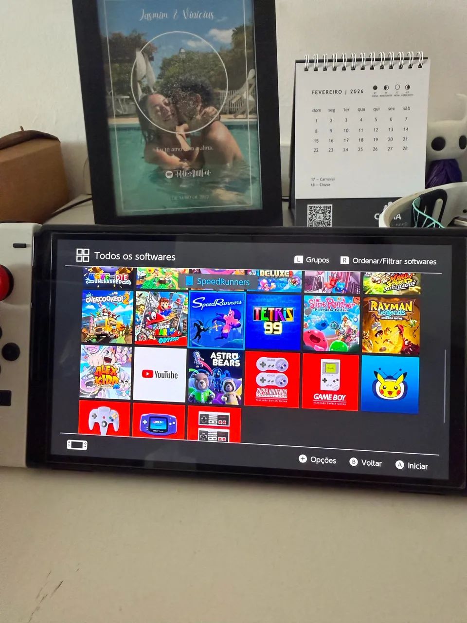 Switch oled (bloqueado) + microsd 128gb - Foto 2