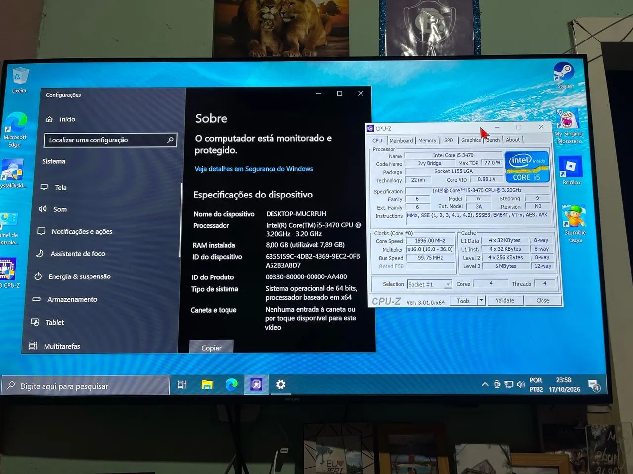 Pc Gamer muito top rodando jogos e programas  - Foto 2