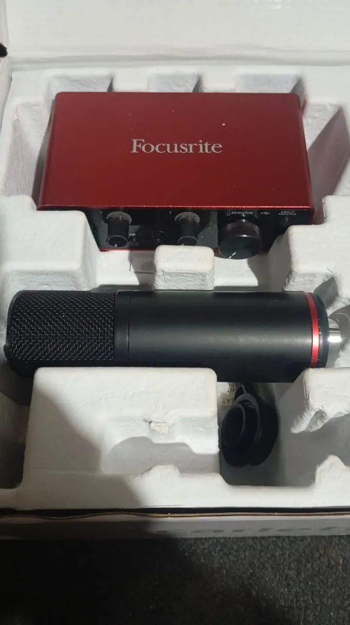 Interface áudio - Scarlett solo Studio g3 kit completo - Foto 3