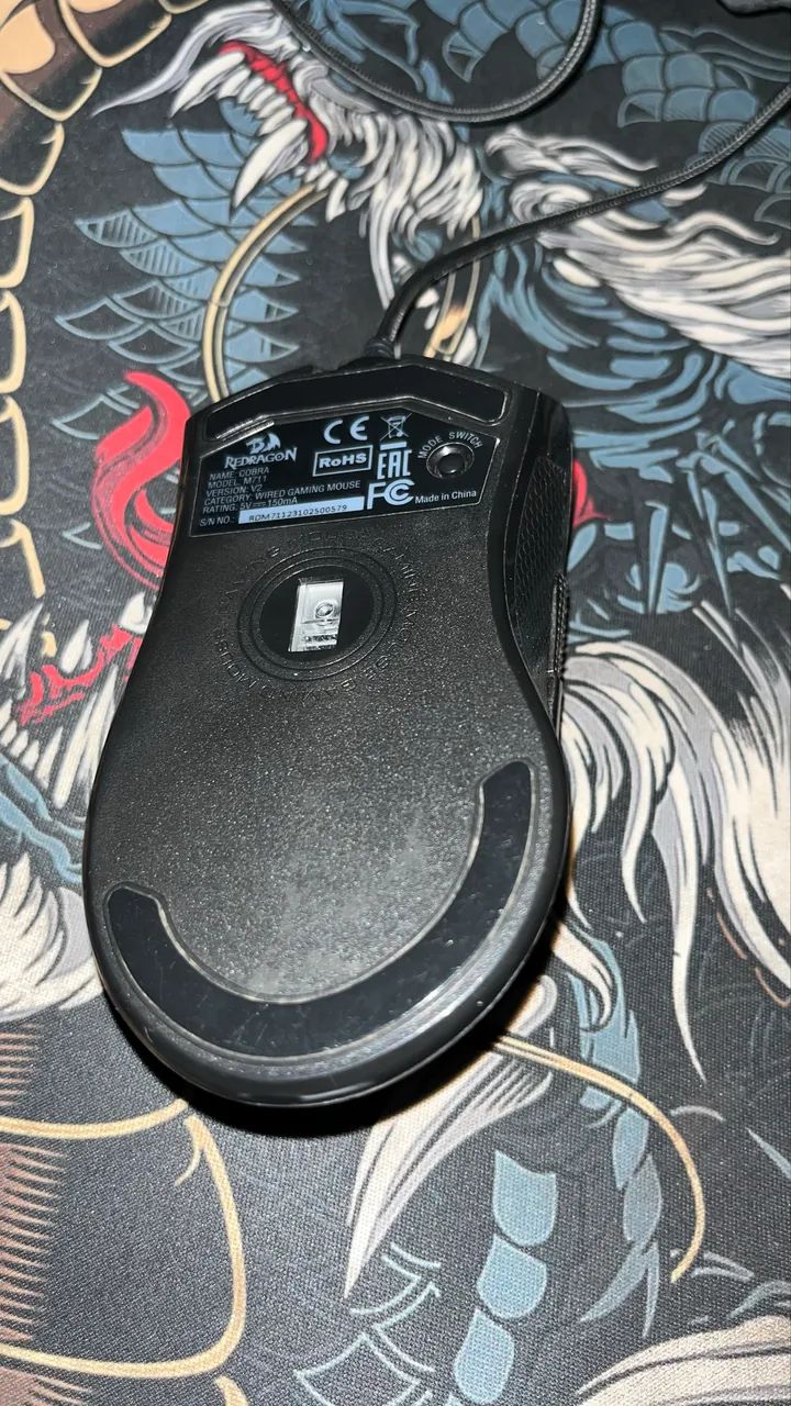 Mouse Red Dragon Cobra Seminovo(Acompanha caixa) - Foto 4