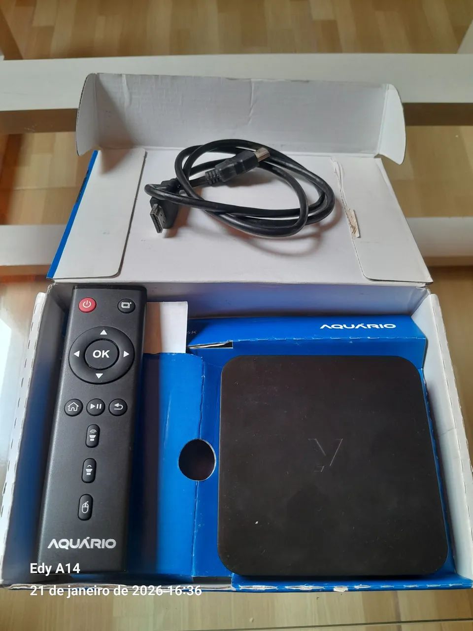 Tv box 4k aquário na caixa  - Foto 3