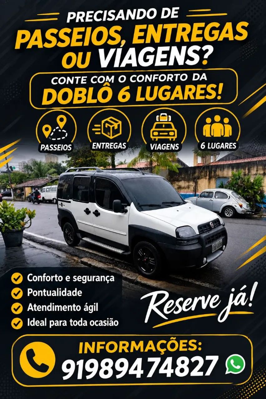 fazemos entregas,viagens,passeios, aeroporto 