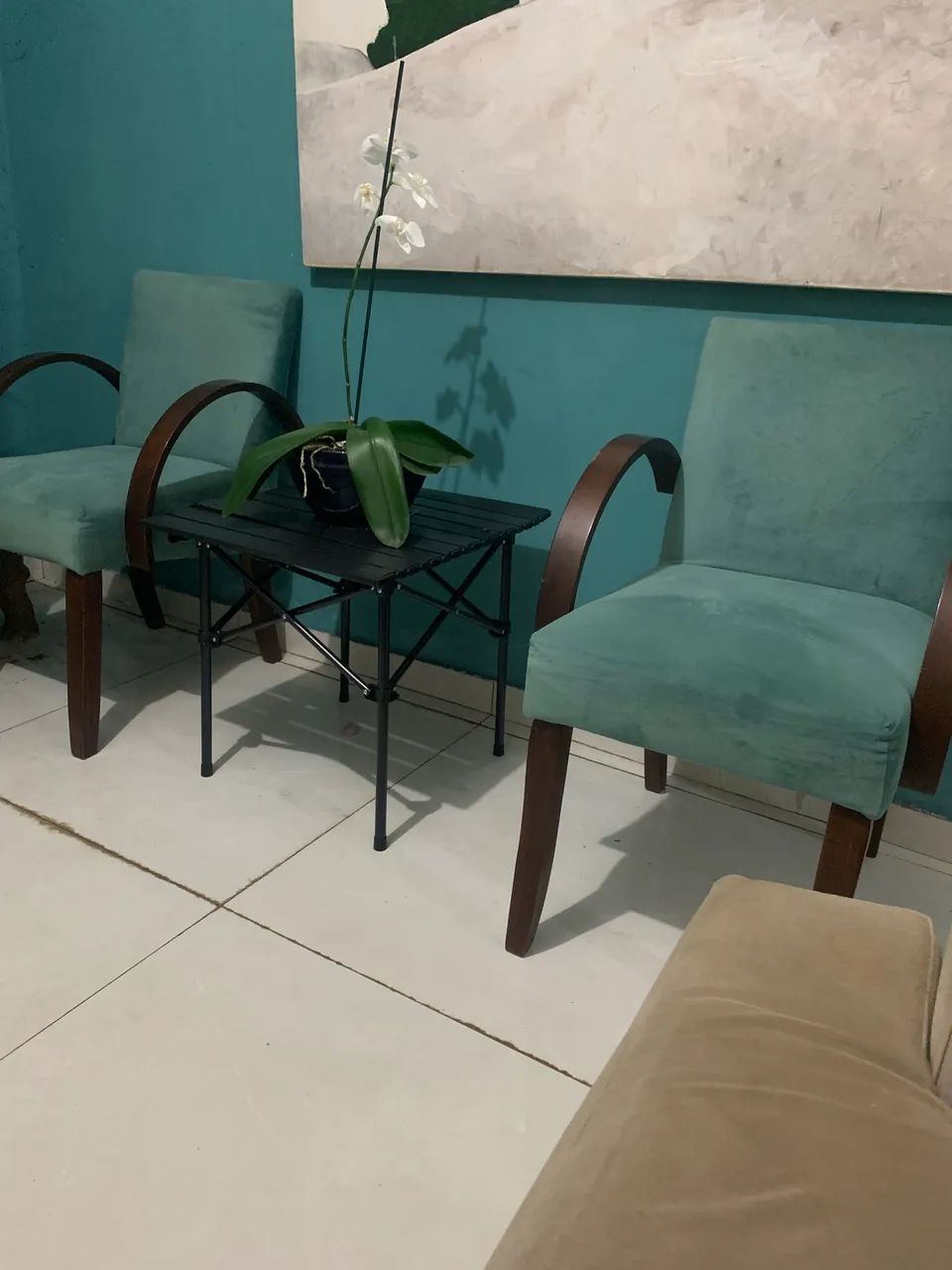 Oportunidade duas cadeiras lindas azul  - Foto 2
