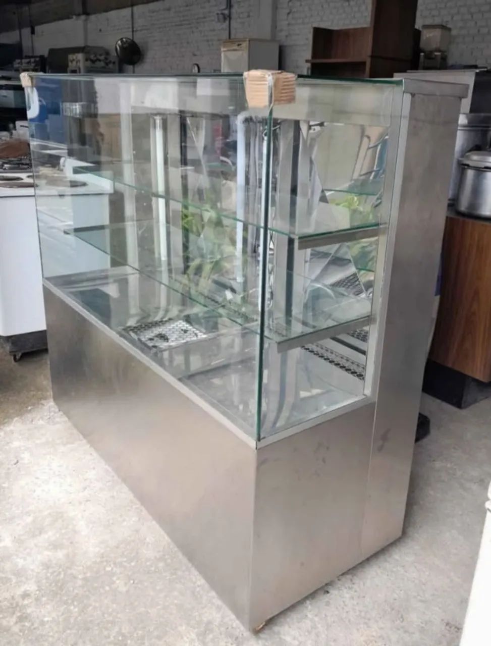 Balcão Vitrine Panorâmica Expositora Bolos e Doces