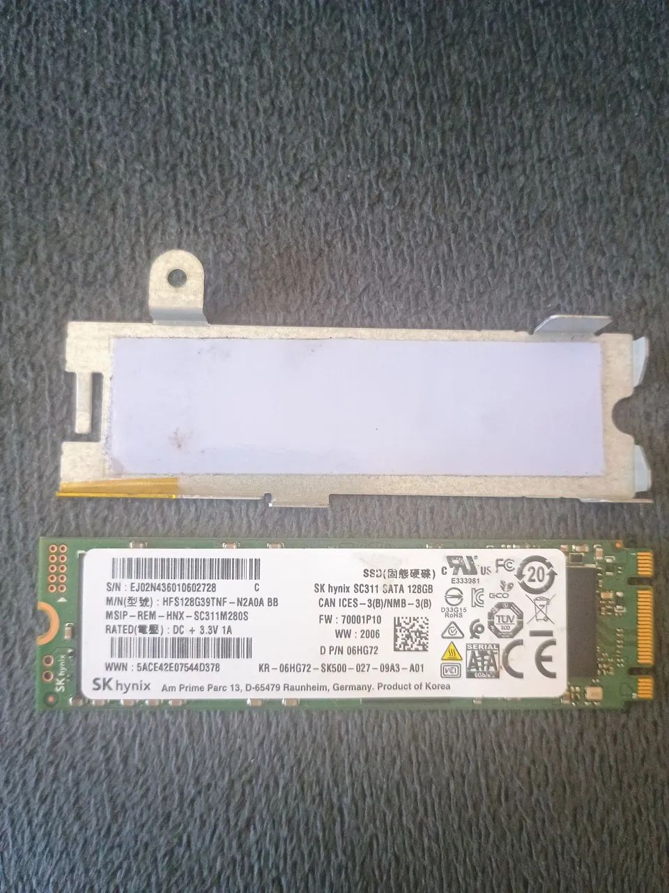 SSD M2 sata 128gb SK HYNIX - Foto 2