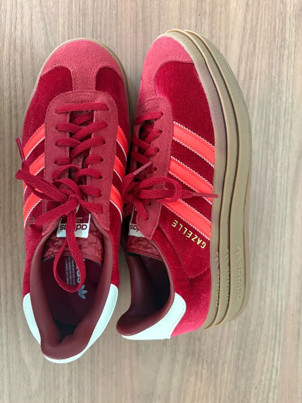 Adidas Gazelle Bold Red Bright (vermelho) 