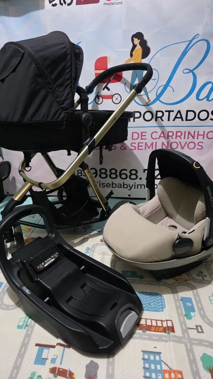 Carrinho e Bebê Conforto com base chama no WhatsApp  - Foto 2