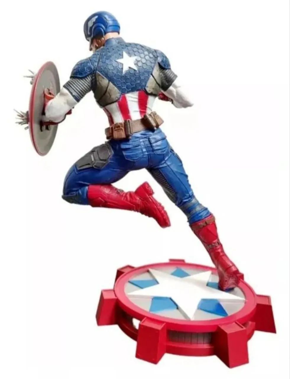 Capitão América Visual Moderno Estátua Marvel Gallery Diamond Select Toys - Foto 3