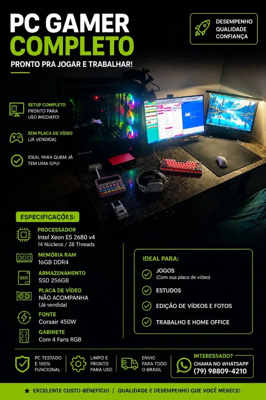PC GAMER CUSTO BENEFICIO COMPLETO 