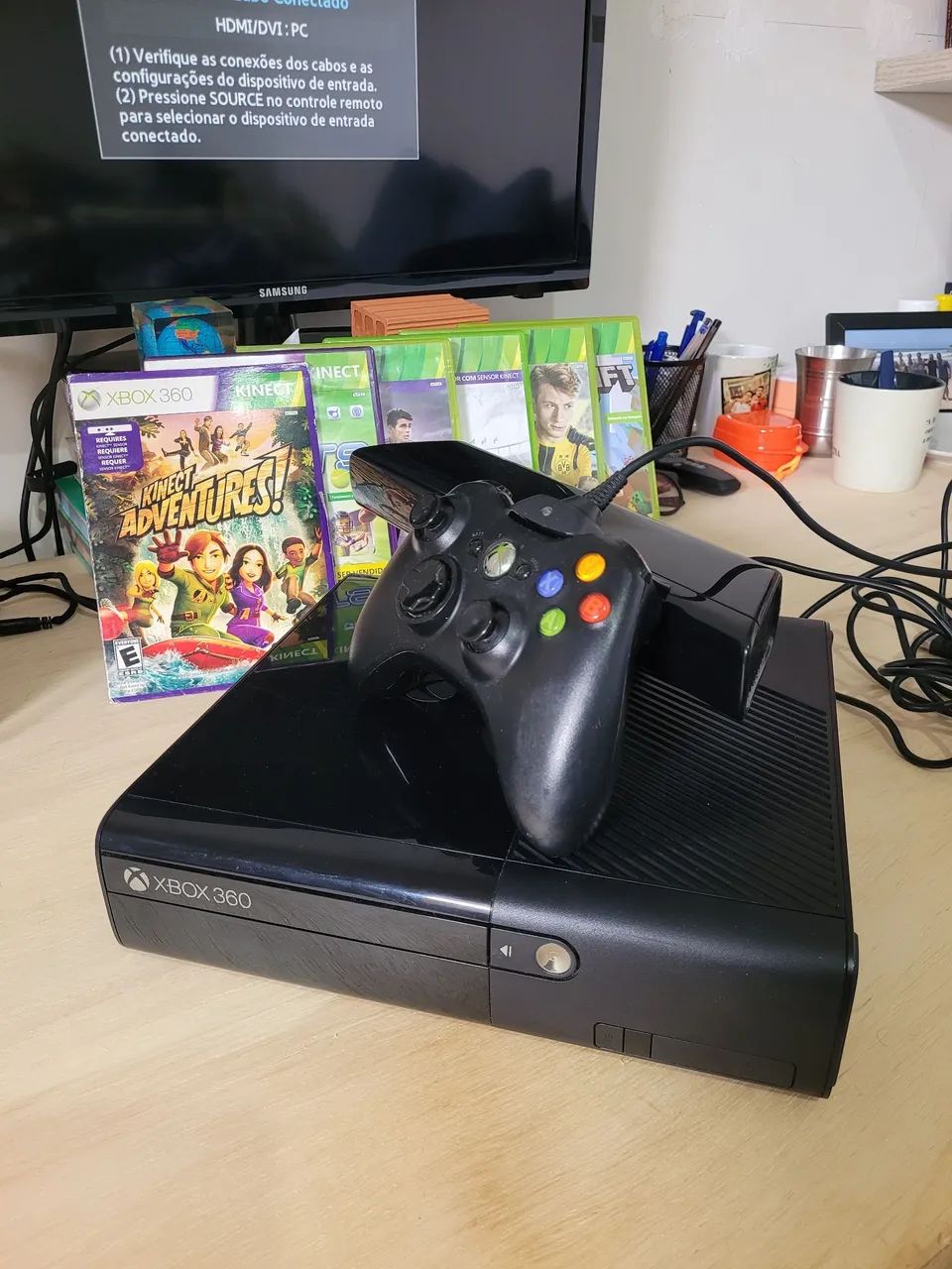 Xbox 360 Super Slim - Completo e Funcionando Perfeitamente