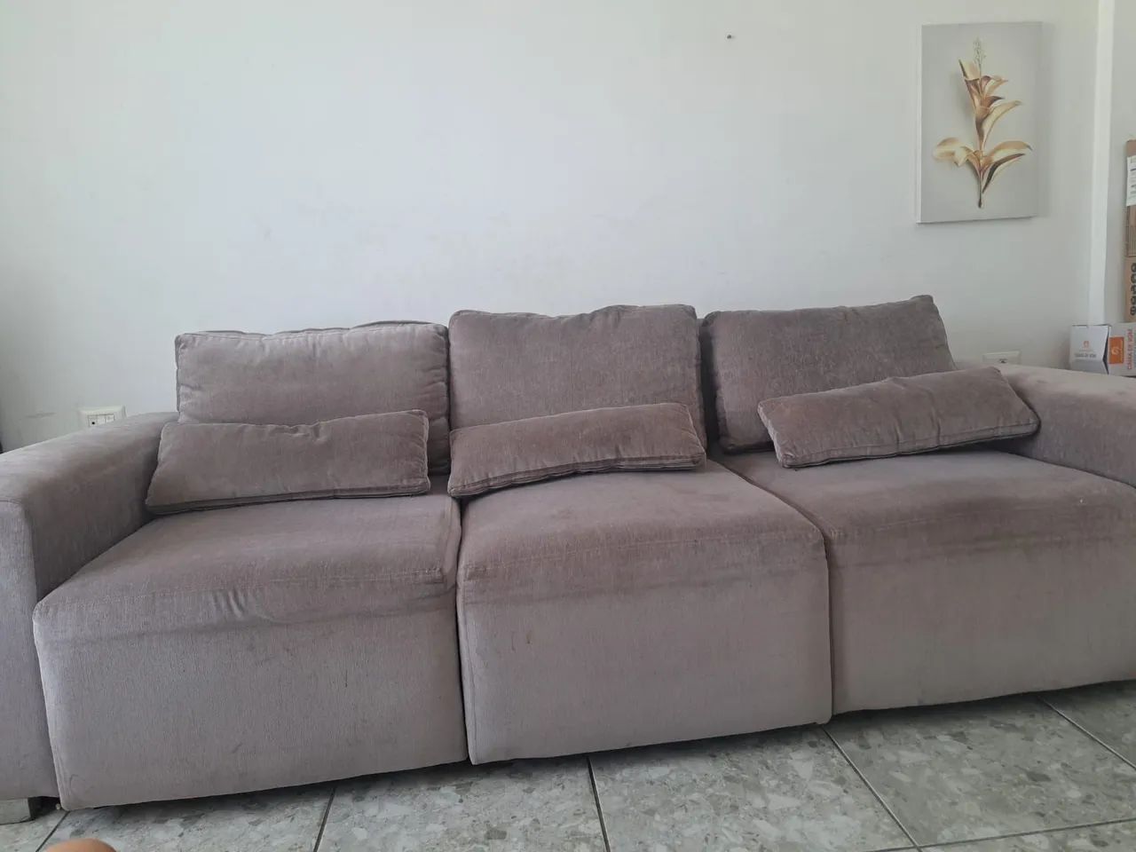 Conjunto Sofá Retrátil 5 Lugares - 2 e 3 Lugares - Madeira Nobre - Foto 4
