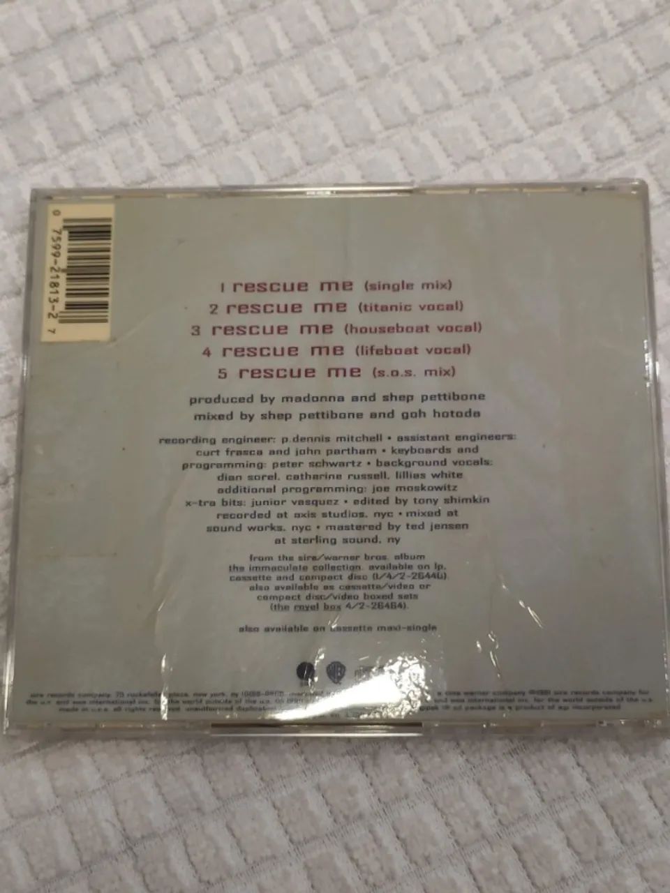 CD Single Madonna Rescue Me - Foto 2