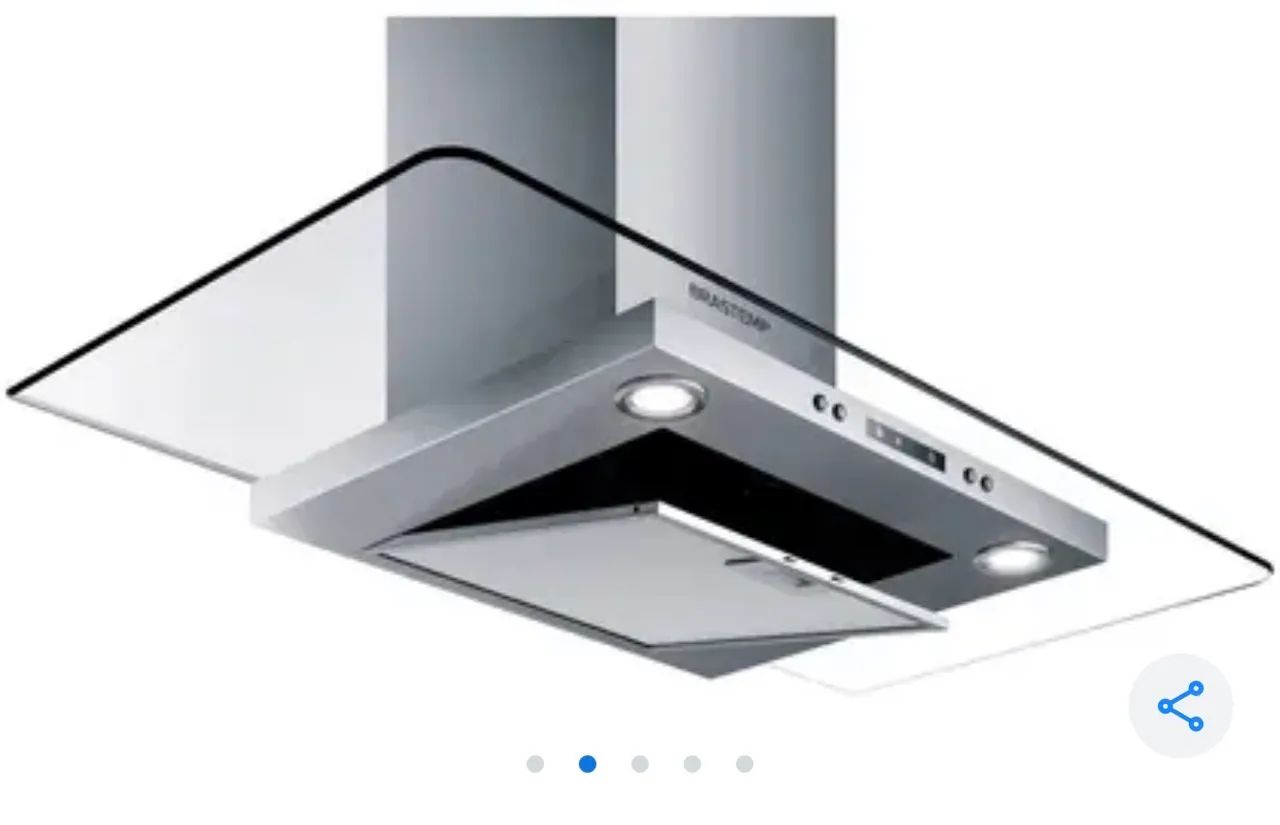 Coifa Vidro Plano Parede Brastemp 90 cm  - Foto 2