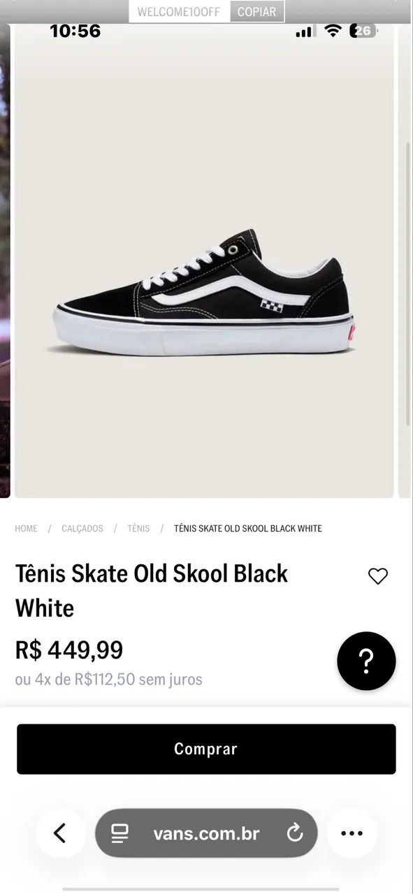 Tênis Skate Old Skool Black White (ORIGINAL) - Foto 4