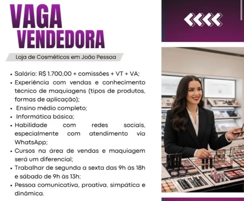 VAGAS DE EMPREGO - ABERTAS - Foto 5