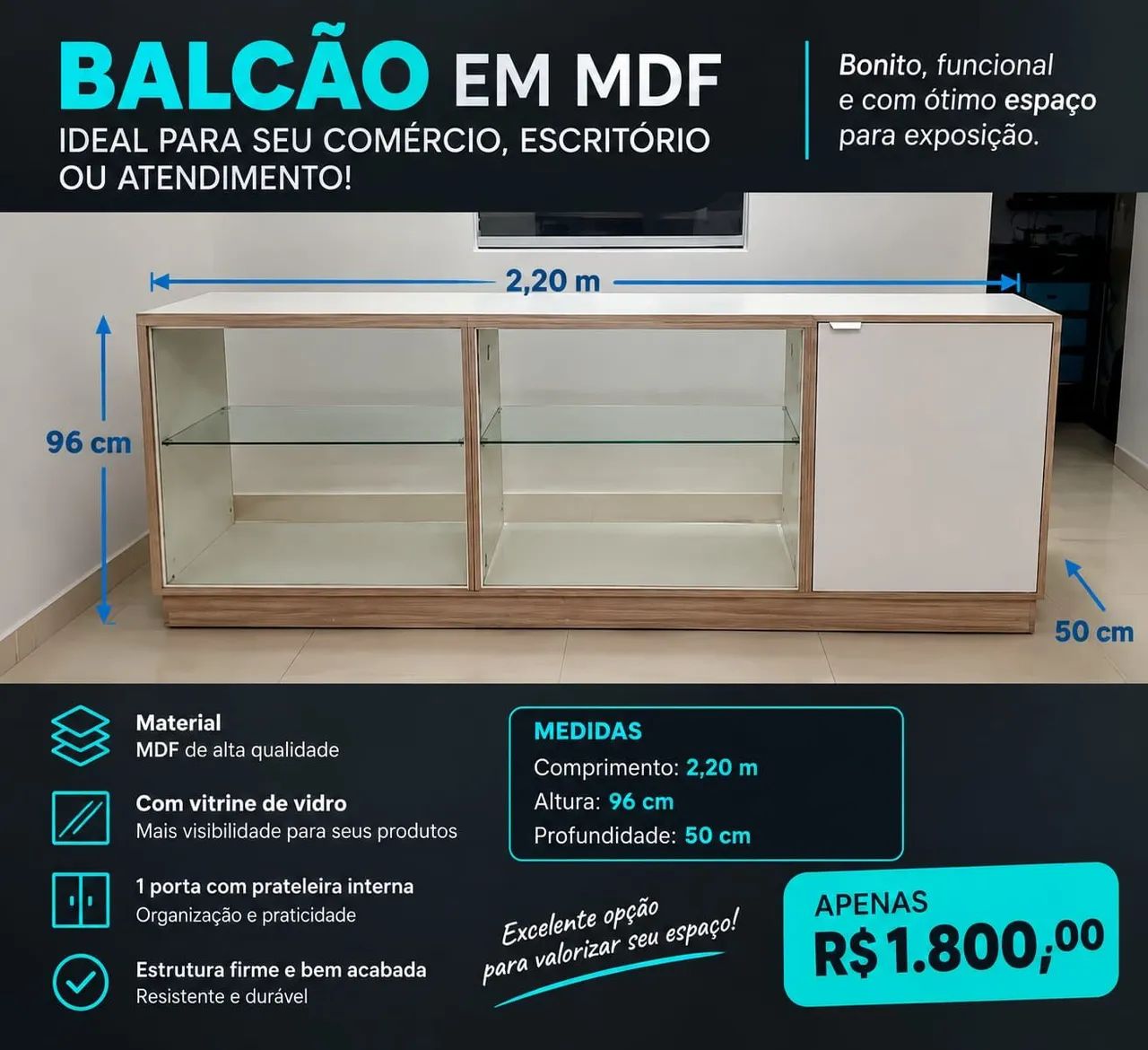 Balcão em MDF 