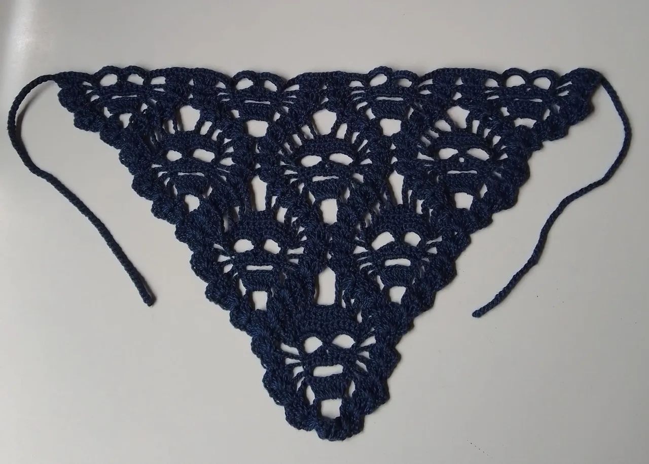 Bandana de caveira de crochê 