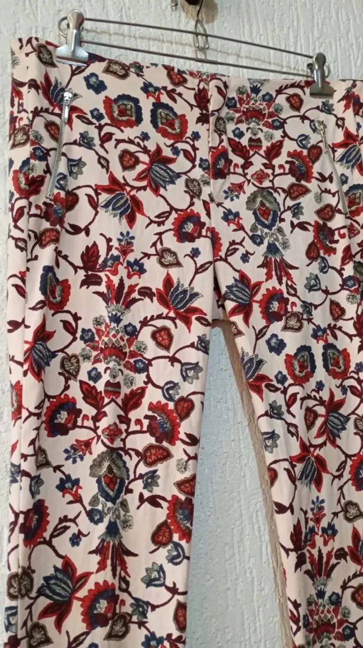 calça zara basic florida feminina tam 42 importada - Foto 2