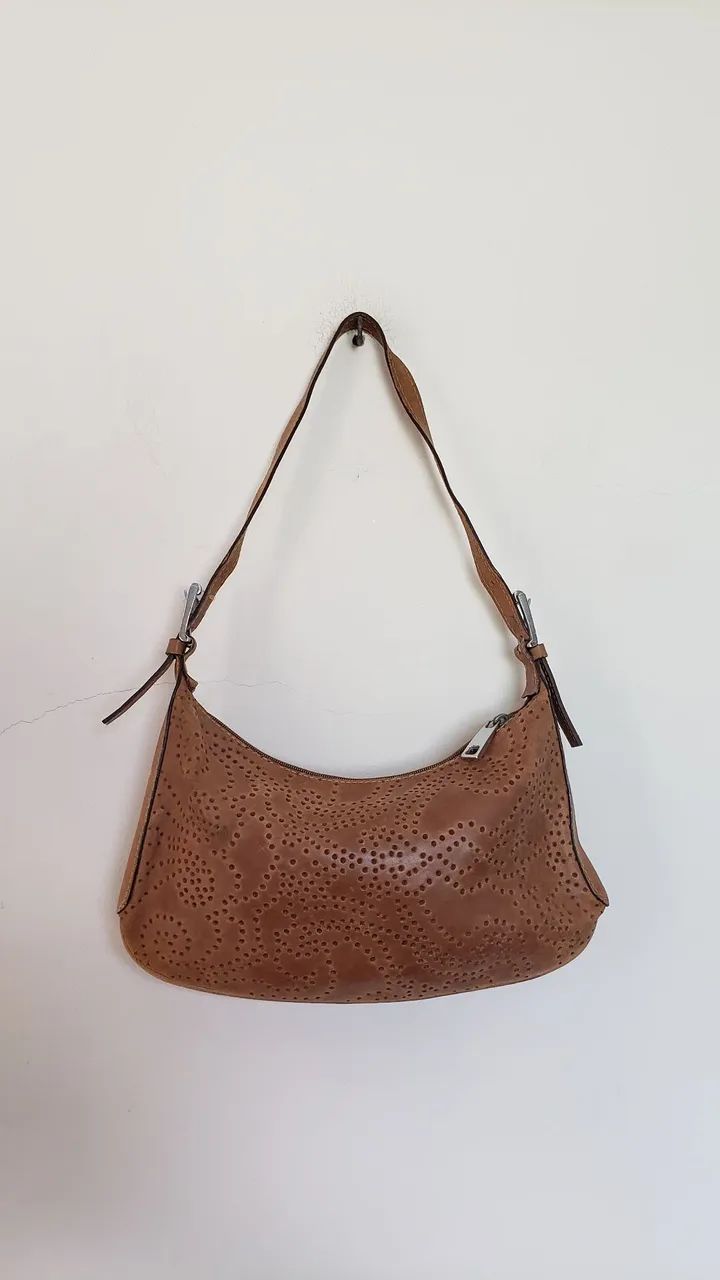 BOLSA LUZ DA LUA CARAMELO COURO 
