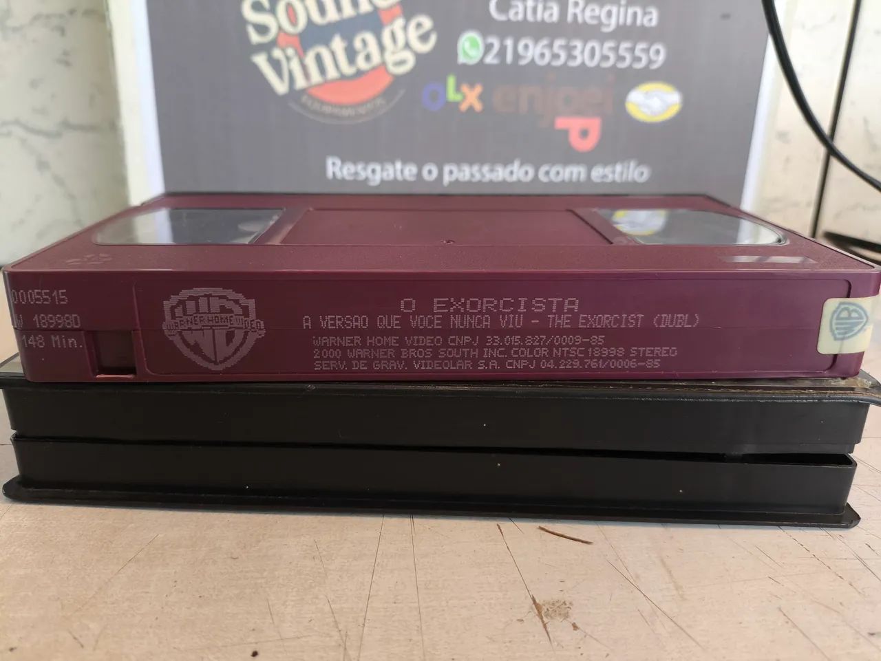 Fita VHS O EXORCISTA - A VERSÃO QUE VOCÊ NUNCA VIU (DUBLADO/TERROR) RARIDADE  - Foto 2