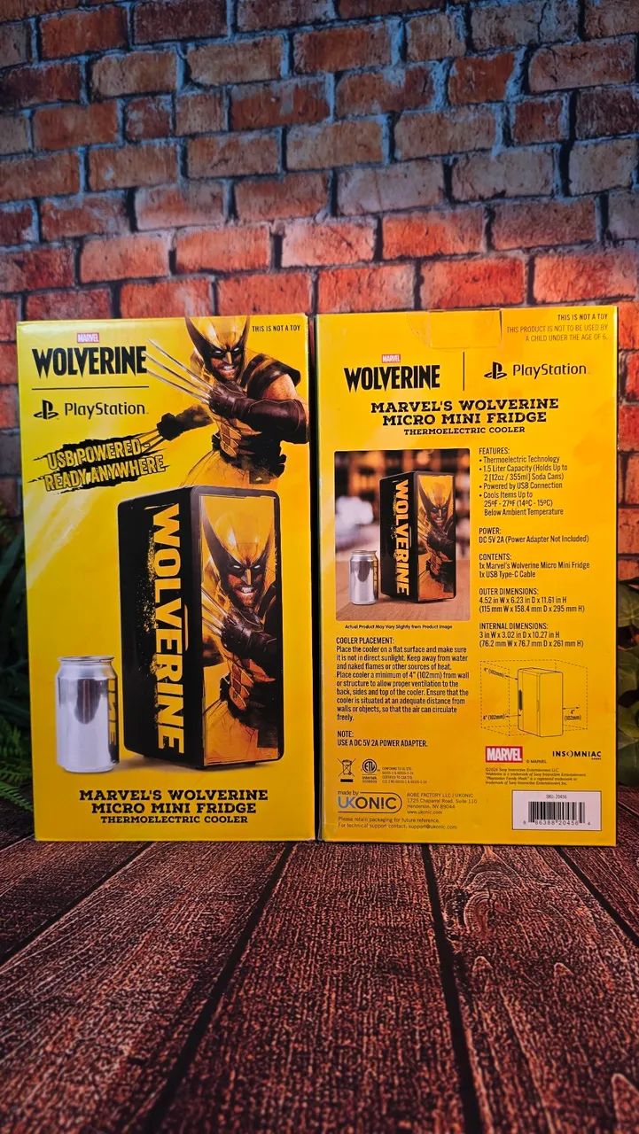 Mini Geladeira Marvels Wolverine Playstation - Foto 2