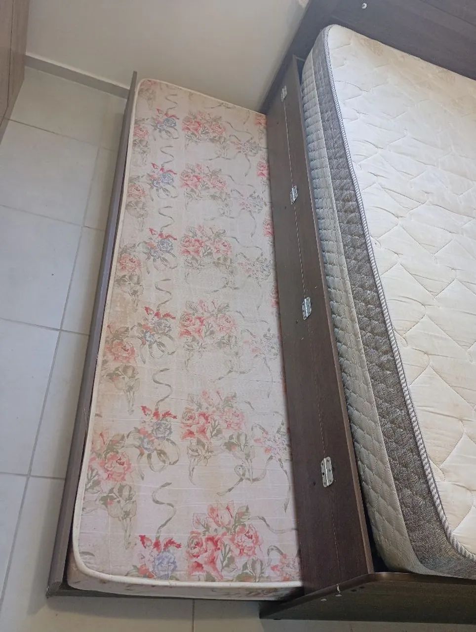 Cama Solteiro com Auxiliar e Baú com 2 Colchões  - Foto 2