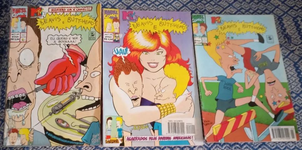 Revistas Beavis E Butt-head Ano 1 Nº 1, 2 E 3