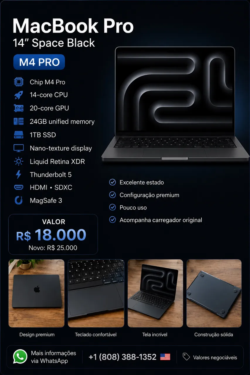 MACBOOK PRO M5 MAX - Notebooks - Centro, Florianópolis 1496985573 MACBOOK PRO M5 MAX - Notebooks - Centro, Florianópolis 1496985573