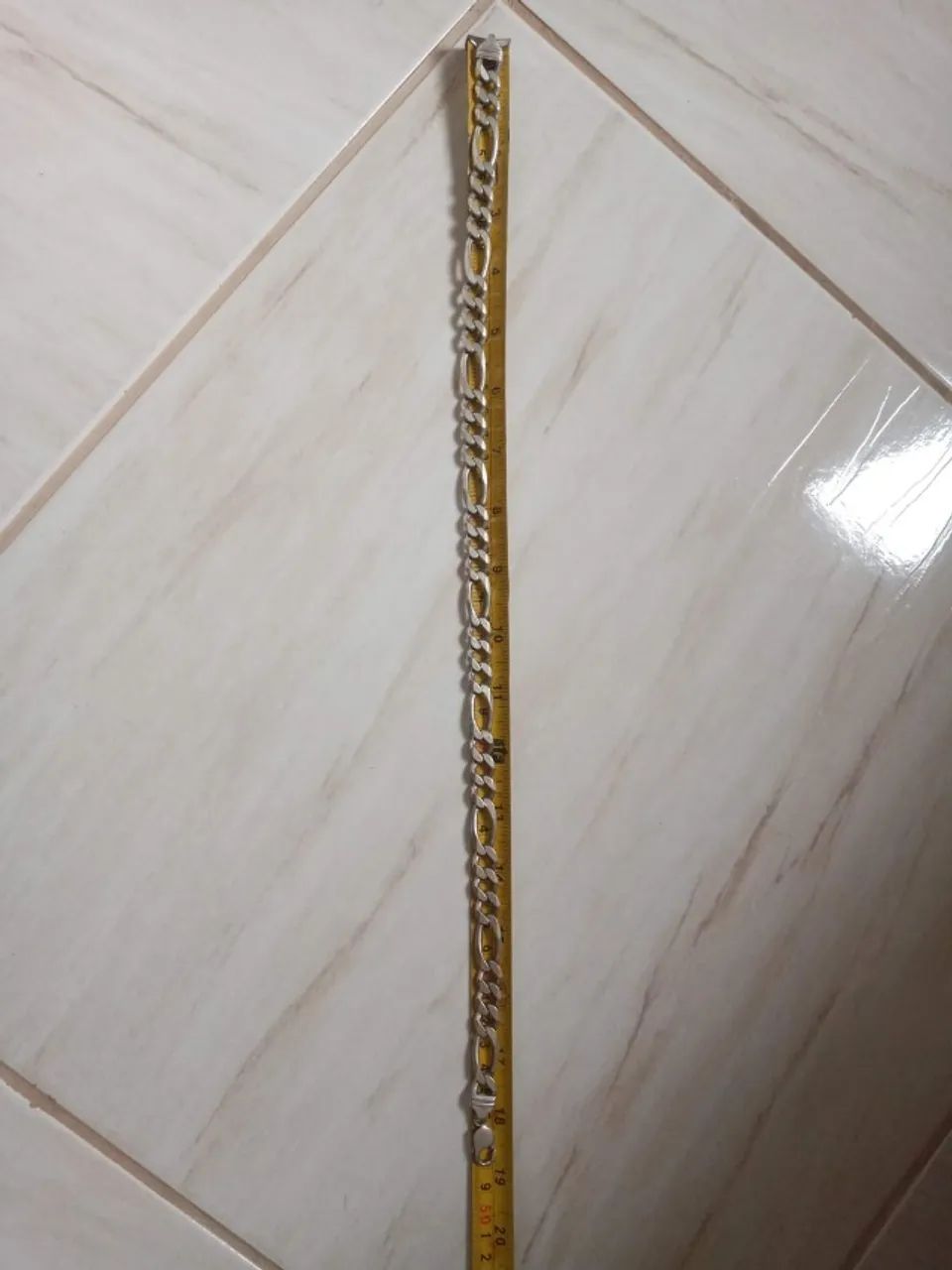 corrente de prata elos grandes  NAO TROCO !! - Foto 4
