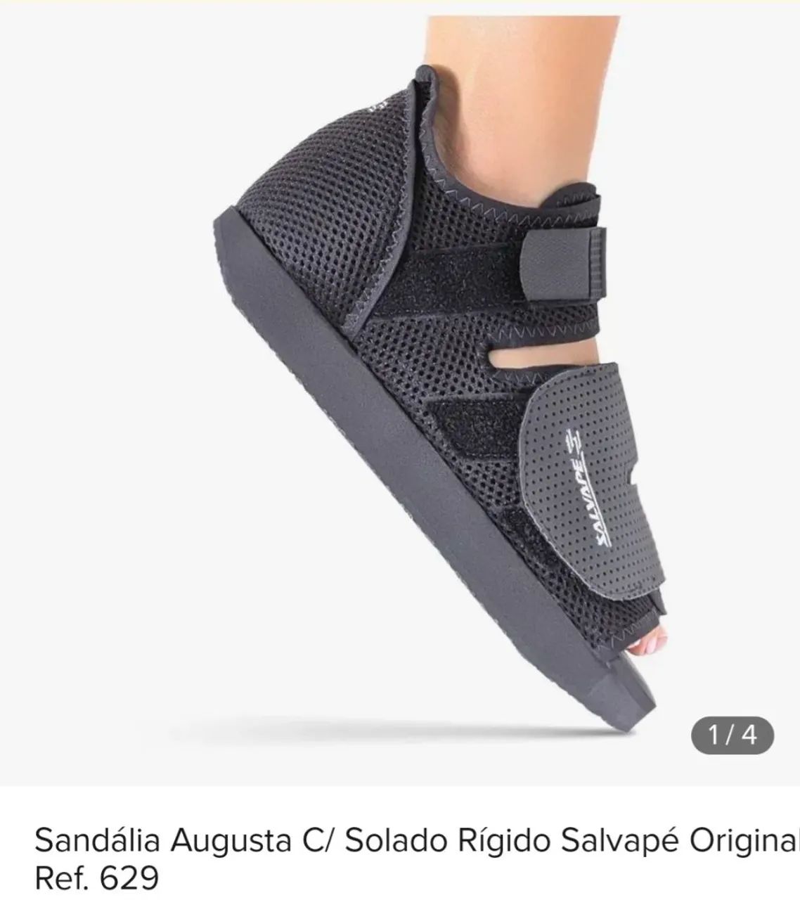 Sandália Augusta com solado rígido Salvapé