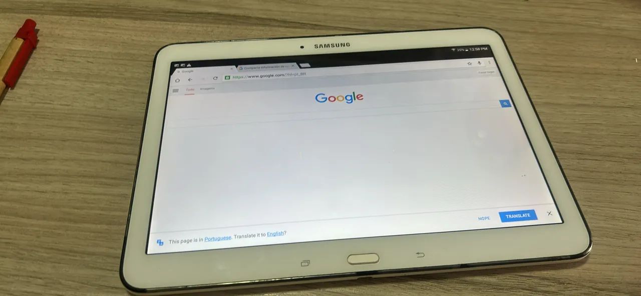 Tablet Samsung 16gb importado   500,00