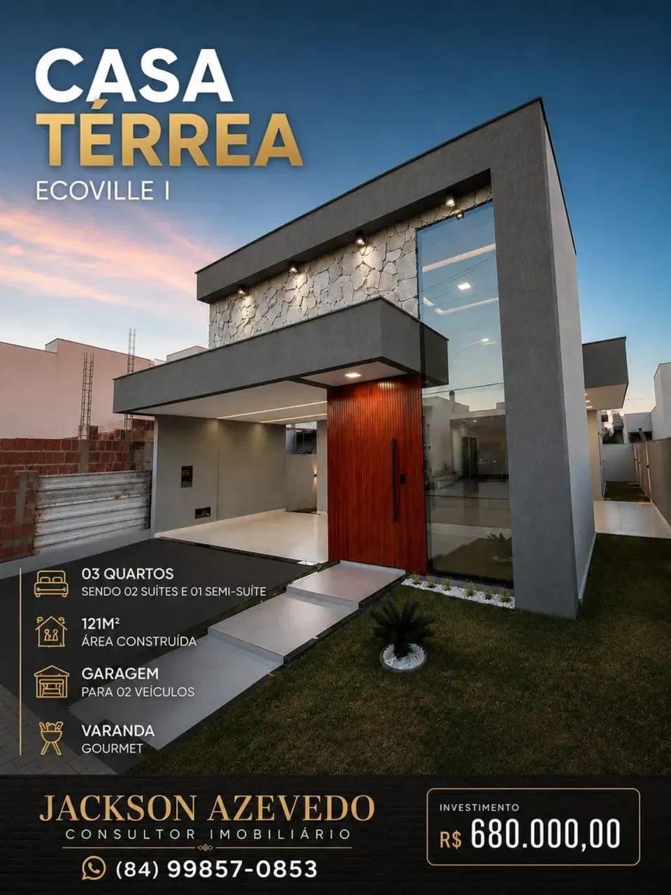 CASA TÉRREA | CONDOMÍNIO ECOVILLE I
