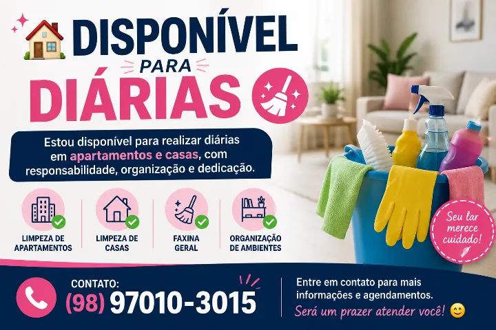 ? DISPONÍVEL PARA DIÁRIAS ?