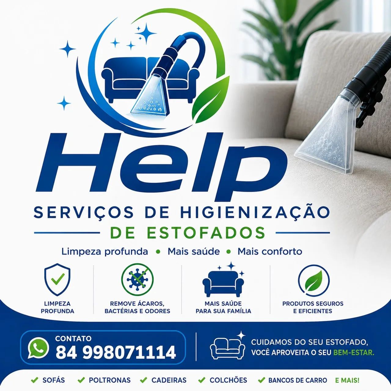 Higienização de estofados 