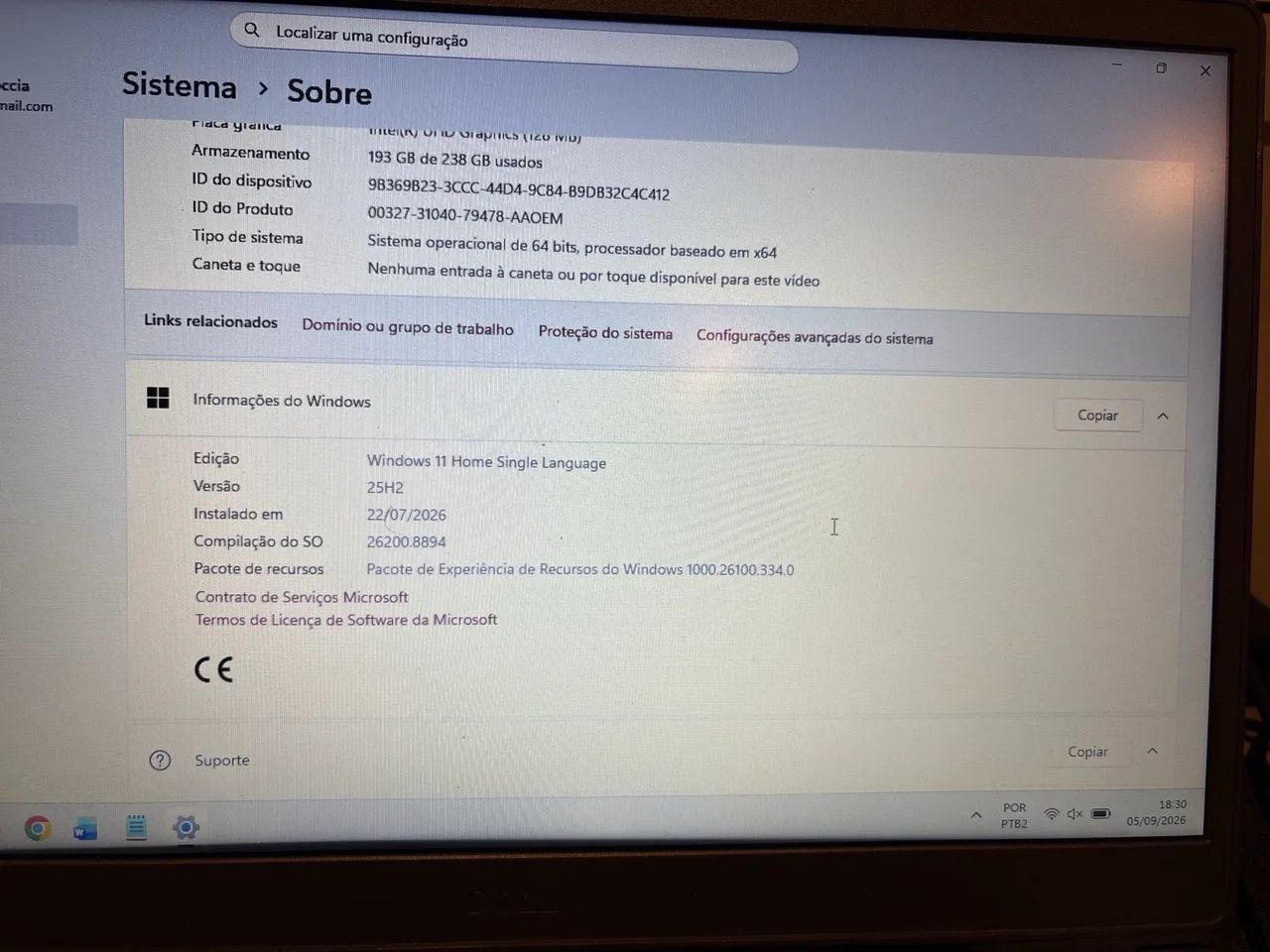 Notebook Dell Inspiron 3501 i3 10ª Geração | 12GB RAM | SSD 256GB - Foto 2