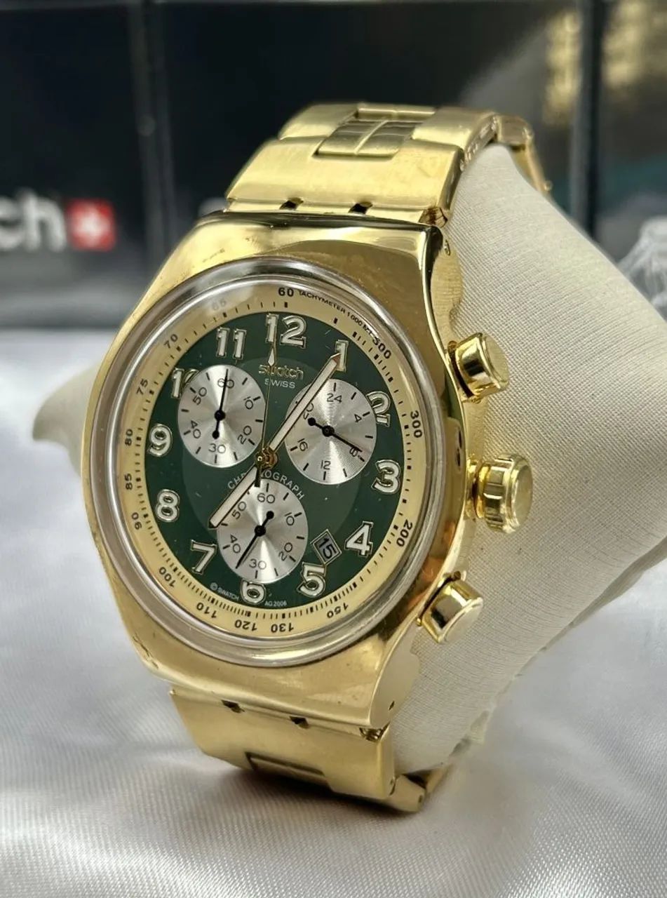 RELOGIO SWATCH IRONY CARA VERDE FUNCIONAL  - Foto 2