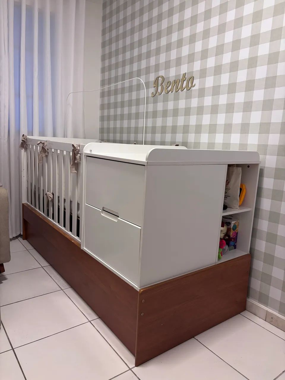 Berço Multifuncional Completo com Colchão