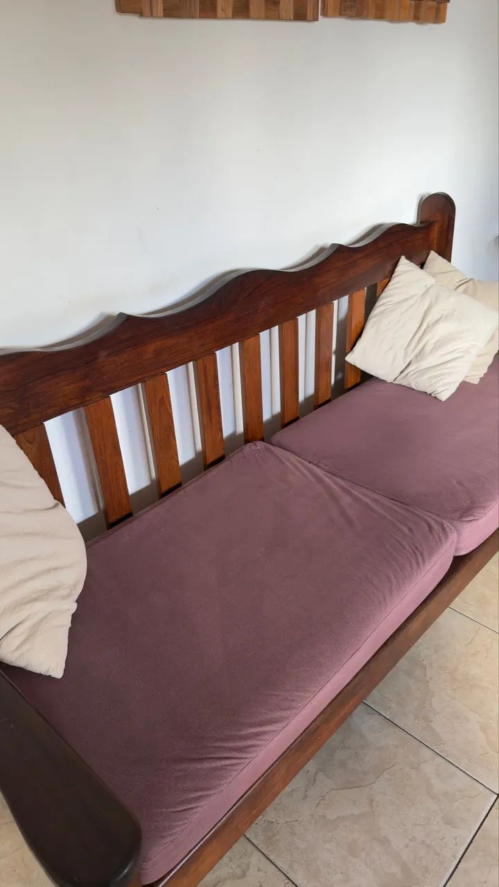 SOFÁ MADEIRA MACIÇA/POLTRONA - Foto 2