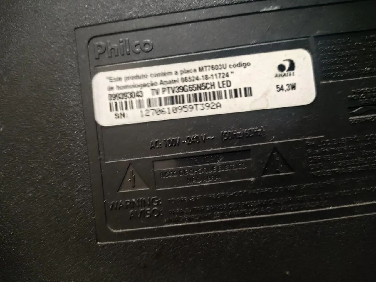 Vendo tv 39 com defeito  - Foto 4