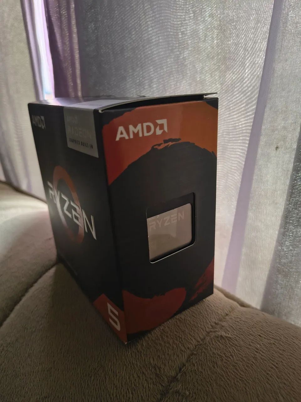 Ryzen 5500 novo na caixa funcionando com cooler box amd