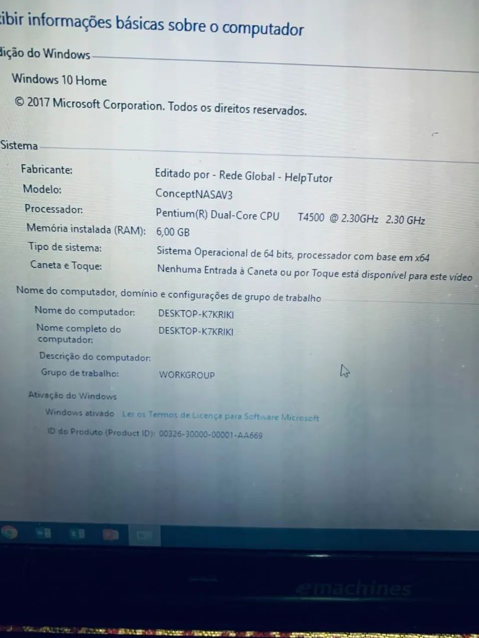 Notebook Acer / Intel / 6GB RAM / HD 320GB C/ Windows 10 - Foto 5
